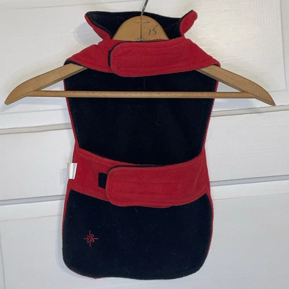 Good2Go M/L Red Black Fleece Animal Coat Reversible Warm Winter Dog Goat‎ Sheep